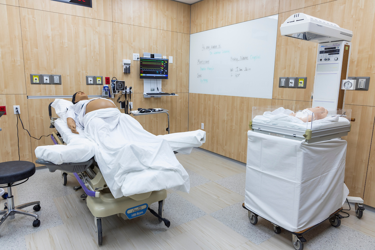Baylor Clinical Simulation & Skills Facility Labor and Delivery Room