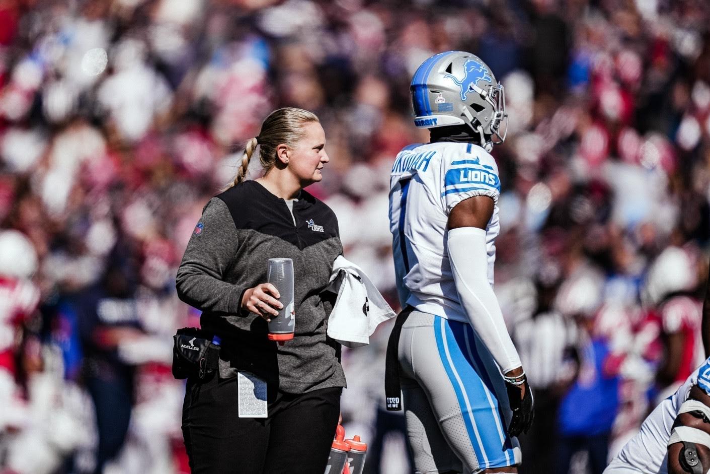 Brynn Johnson Working for the Detroit Lions